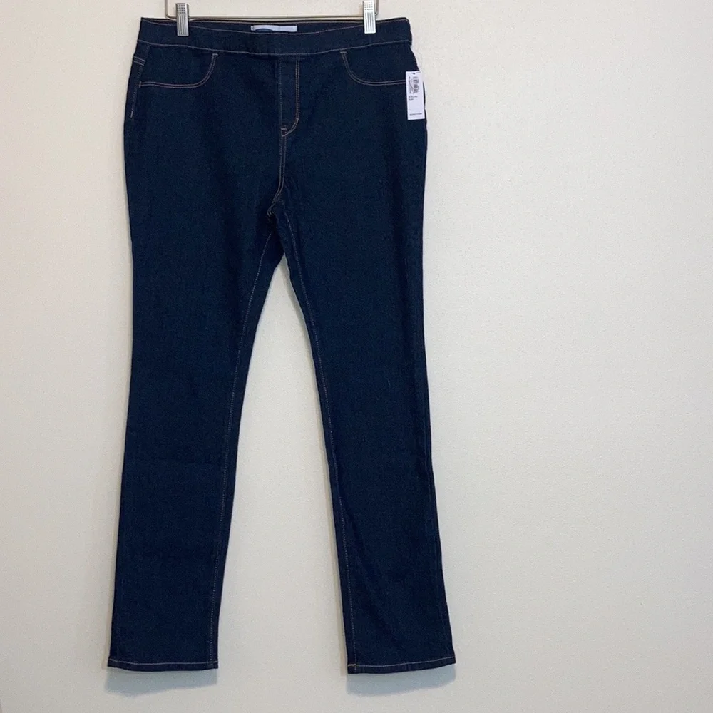 Girls size XXL 18 Plus Old Navy Pull On Skinny Blue Jeans built in tough NWT